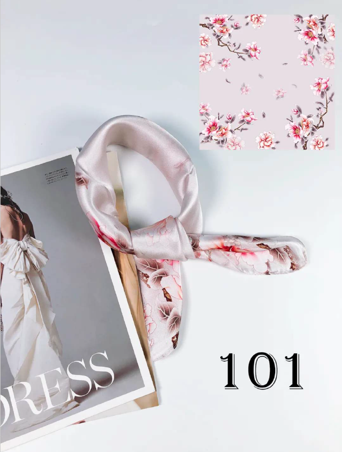 Luxury Silk Scarf 55x55cm - 100% Mulberry Silk
