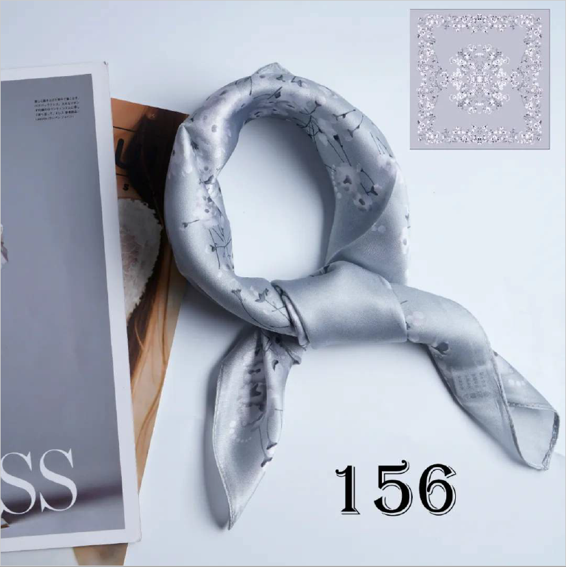 Luxury Silk Scarf 55x55cm - 100% Mulberry Silk - CXXFJ0156