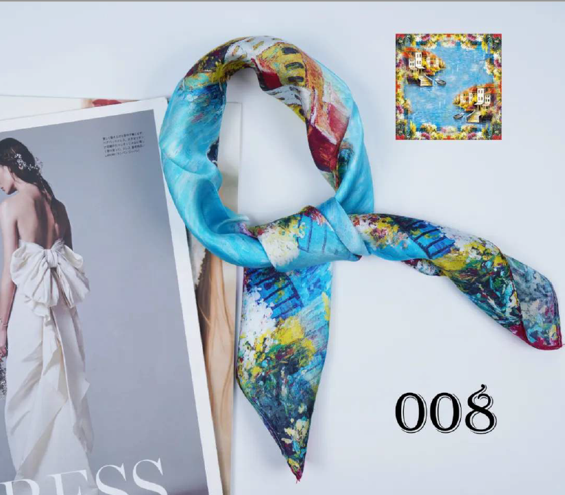 Luxury Silk Scarf 55 x 55cm - 100% Mulberry Silk