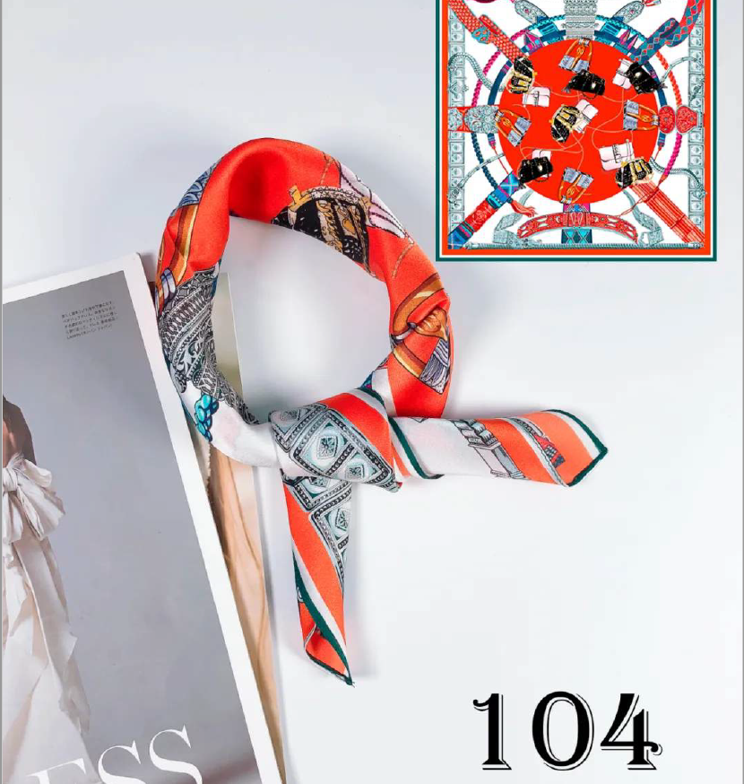 Luxury Silk Scarf 55x55cm - 100% Mulberry Silk