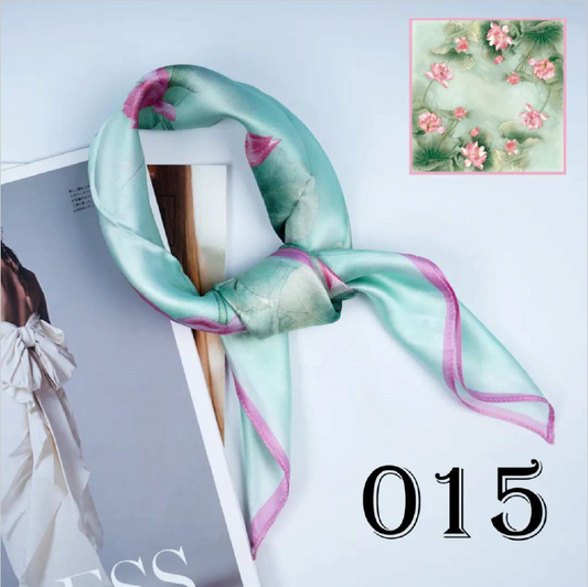 Luxury Silk Scarf 55x55cm - 100% Mulberry Silk