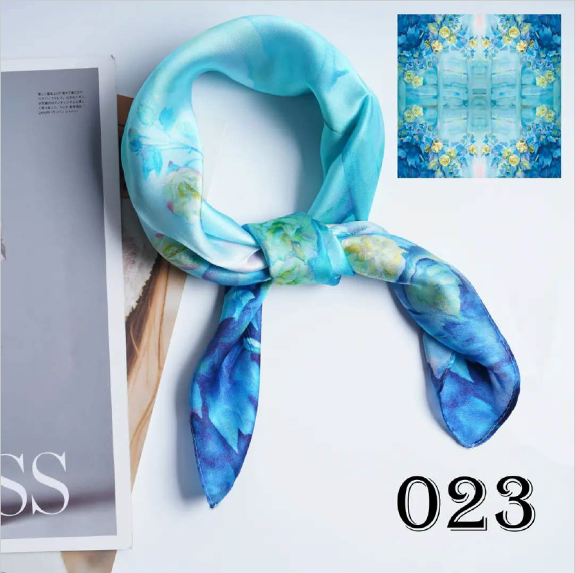 Luxury Silk Scarf 55x55cm - 100% Mulberry Silk