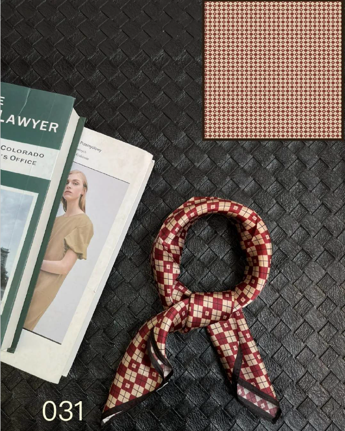 Luxury Silk Scarf 55x55cm - 100% Mulberry Silk
