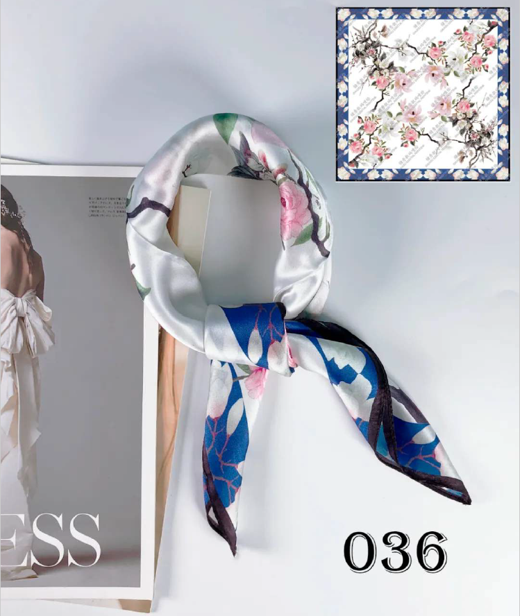 Luxury Silk Scarf 55x55cm - 100% Mulberry Silk