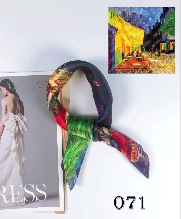 Luxury Silk Scarf 55x55cm - 100% Mulberry Silk