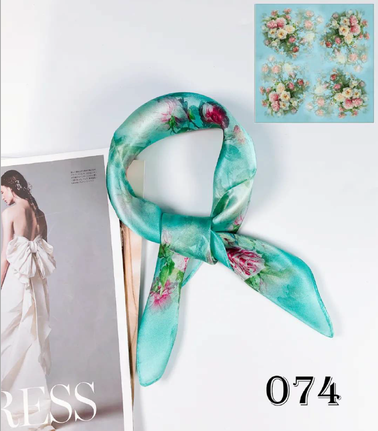 Luxury Silk Scarf 55x55cm - 100% Mulberry Silk