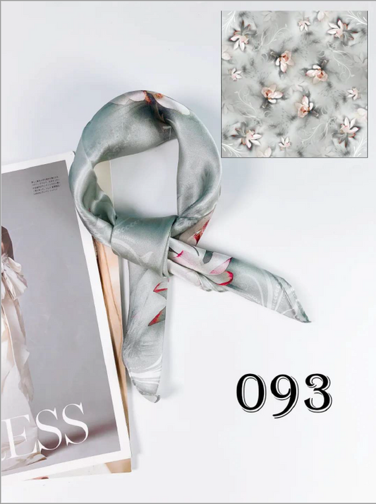 Luxury Silk Scarf 55x55cm - 100% Mulberry Silk