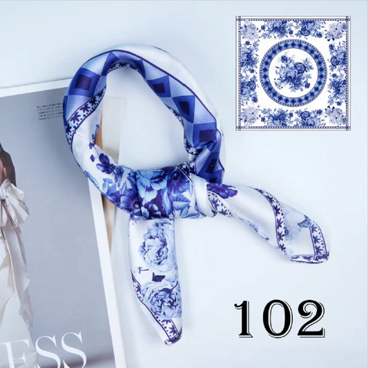 Luxury Silk Scarf 55x55cm - 100% Mulberry Silk