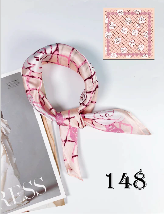 Luxury Silk Scarf 55x55cm - 100% Mulberry Silk