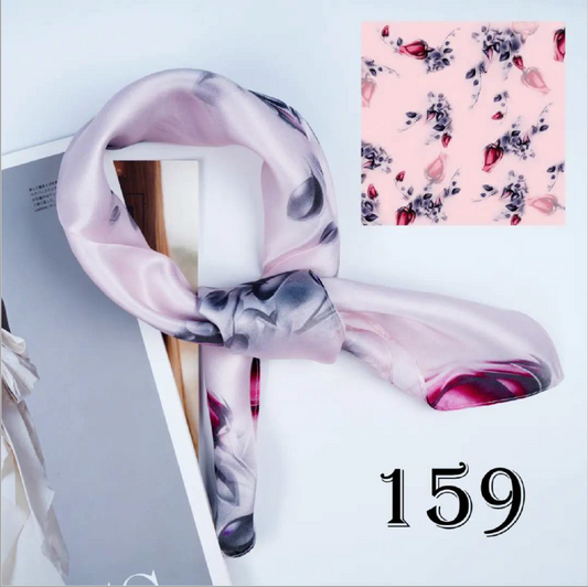 Luxury Silk Scarf 55x55cm - 100% Mulberry Silk - CXXFJ0159