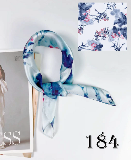 Luxury Silk Scarf 55x55cm - 100% Mulberry Silk - CXXFJ0184