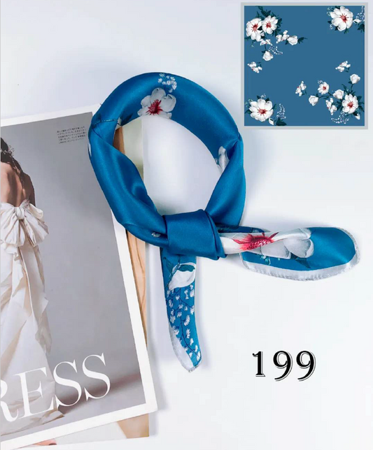 Luxury Silk Scarf 55x55cm - 100% Mulberry Silk - CXXFJ0199