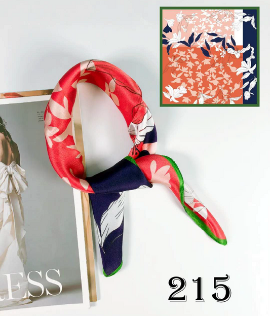 Luxury Silk Scarf 55x55cm - 100% Mulberry Silk - CXXFJ0215