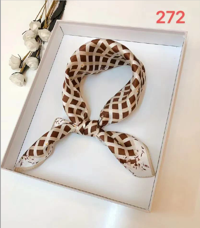 Luxury Silk Scarf 55x55cm - 100% Mulberry Silk - CXXFJ0272