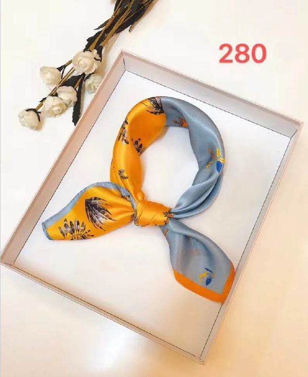 Luxury Silk Scarf 55x55cm - 100% Mulberry Silk - CXXFJ0280