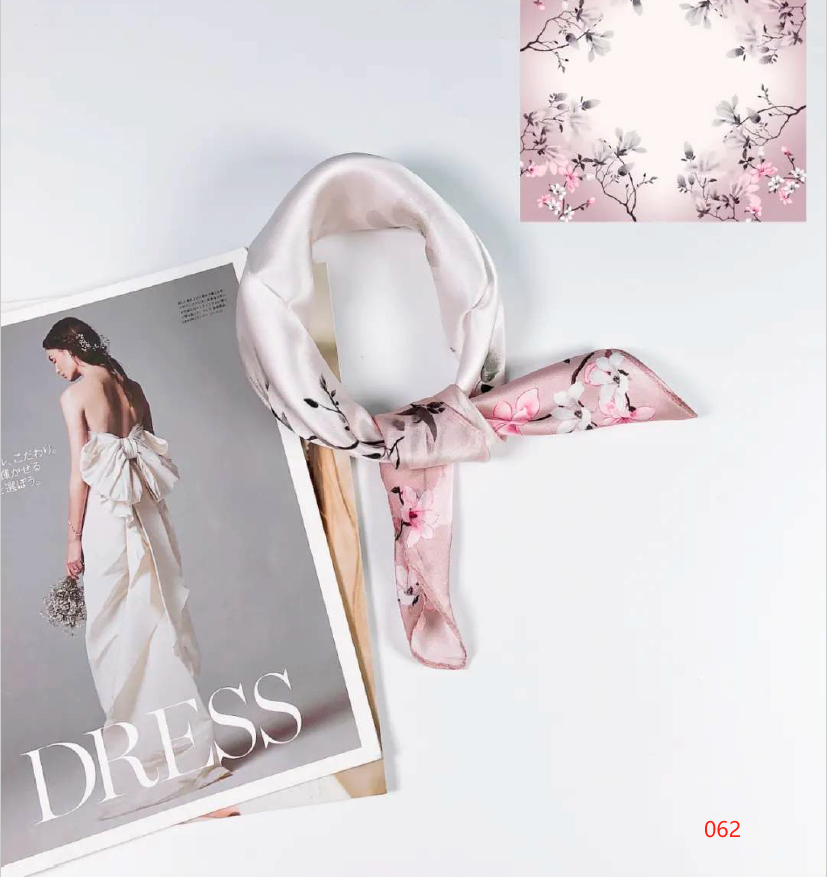 Luxury Silk Scarf 55x55cm - 100% Mulberry Silk