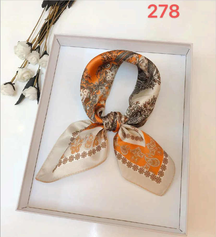 Luxury Silk Scarf 55x55cm - 100% Mulberry Silk