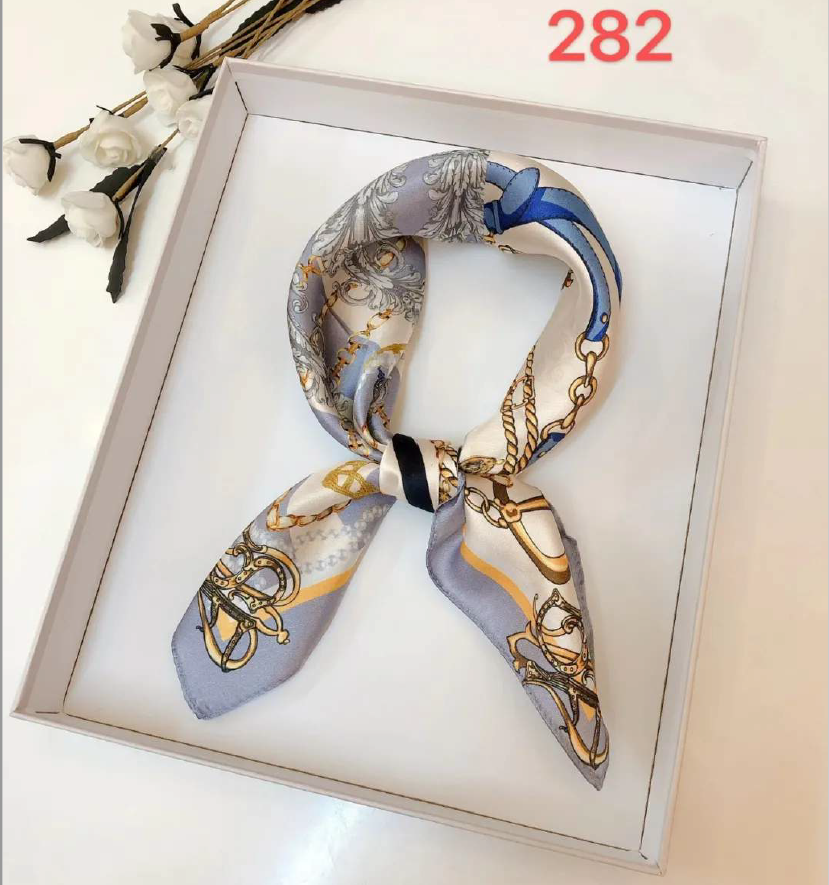 Luxury Silk Scarf 55x55cm - 100% Mulberry Silk