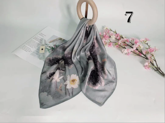Luxury Silk Scarf 70x70cm - 100% Mulberry Silk