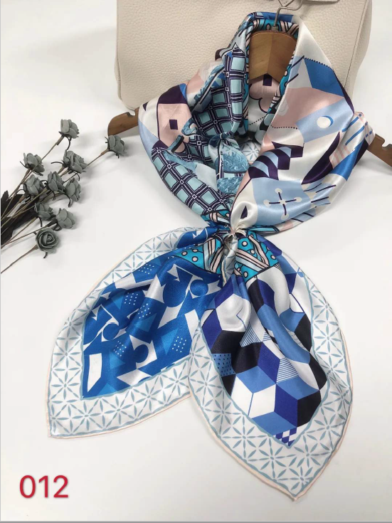 Luxury Silk Scarf 90x90cm - 100% Mulberry Silk